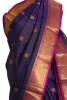 Pure Handloom Checks Chakram Kanjeevaram Silk Saree